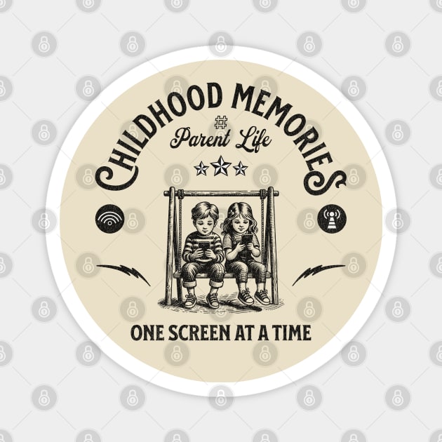 Childhood Memories, One Screen at a Time - #Parent Life Magnet by Blended Designs